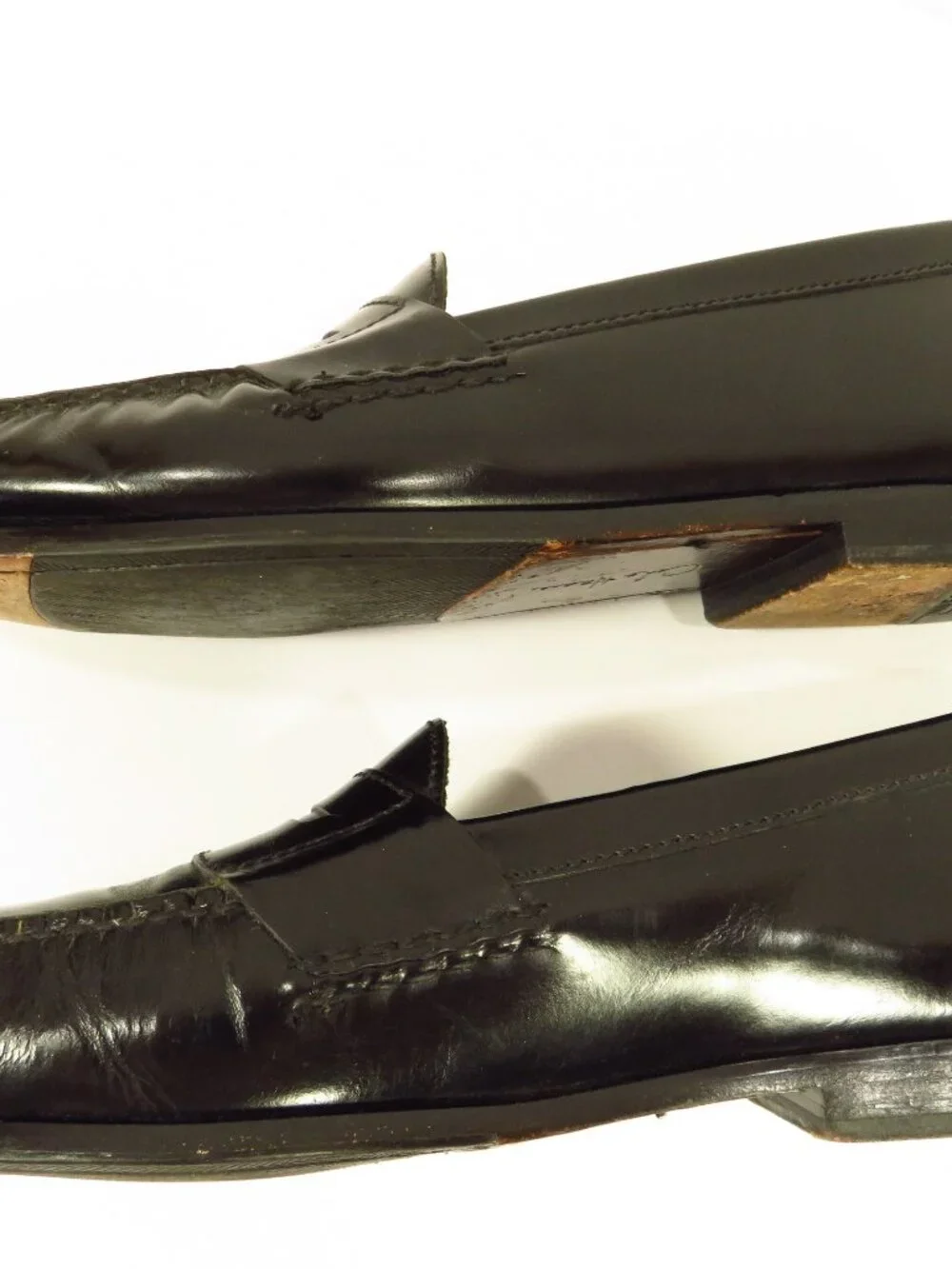 Mens Leather Penny Loafers Cole Haan Nike Air size 10 1/2M
